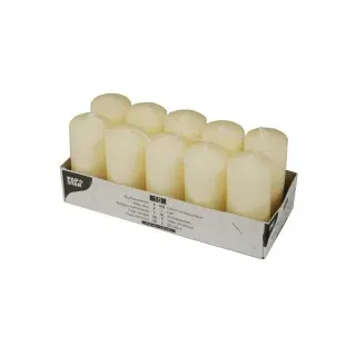Papstar Stumpenkerzen 9 x 4 cm 10 St. creme
