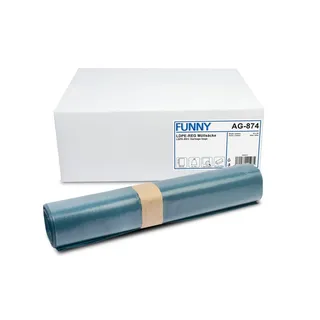 Funny LDPE-Regenerat Müllsäcke, blau, gerollt, Typ 60 extra, 140 l, 1er Pack (1 x 250 Stück)