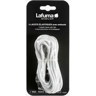 Lafuma Ersatzschnüre für Relaxsessel 4er-Set Gummi Weiß