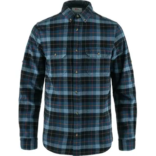 Fjällräven Singi Heavy Flannel Hemd Dark Navy / Indigo Blue M