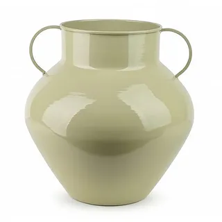 Mondex Vase Roger Salbeigrün 18,5/31/34cm Metall , Grün , 32 cm , Dekoration, Vasen, Keramikvasen