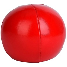 3 Stück Jonglierbälle PU Leder Soft Jonglier-Lernball für Anfänger, Profis, Kinder, Erwachsene(rot)
