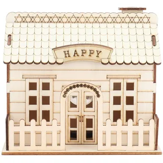 Haus Spardose Holz, Haus Sparschwein Witzige Geschenkdose Sparbüchse Holzhaus Tischdeko Trinkgeld Urlaubgeld Hochzeitsgeschenk Sparen für Kinderträume
