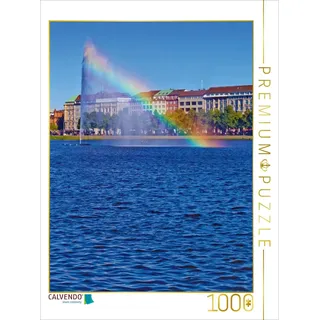 CALVENDO Puzzle Hamburg Alsterfontäne 1000 Teile Puzzle hoch | Lege-Größe cm Foto-Puzzle für glückliche Stunden
