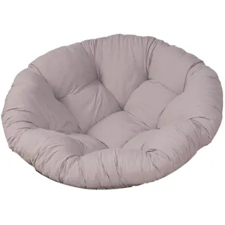 Baoblaze Gartenstuhl Kissen, 60 * 60 cm Rundes Sitzkissen, Gemütliches Stuhlauflage, Abnehmbar Sitzkissen Outdoor/Indoor, Stuhlauflagen für Schlafzimmer, Familienzimmer, Kissen für Hängesessel, Grau