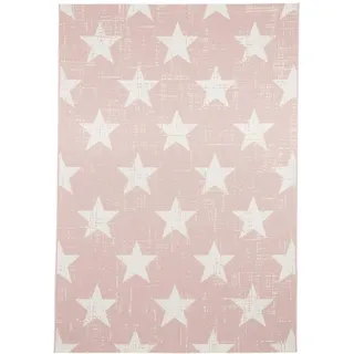 Pergamon In- UND Outdoor Teppich Carpetto Sterne , Rosa , Textil , 160x230 cm , Teppiche und Böden, Teppiche, Outdoorteppiche