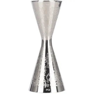 Duokon 304 Edelstahl Jigger mit Waage, Premium Cocktailmixer 30ml 45ml Küchenmessbecher Wunderschöner Edelstahl-Jigger mit Waage Drink Wine Measuring Cup Bar Zubehör