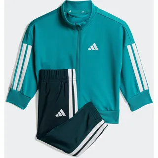 Trainingsanzug ADIDAS SPORTSWEAR "I 3S TR TS 205", Kinder, Gr. 68, pure teal, weiß, Obermaterial: 100% Polyester, Sportanzüge Trainingsanzug
