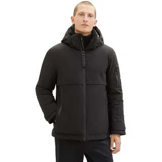 TOM TAILOR Herren Hybrid Daunenjacke mit Abnehmbarer Kapuze