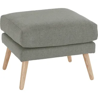 Hocker OTTO HOME "Bille", grün (mint), B:58cm H:45cm T:58cm, Struktur (100% Polyester);Struktur fein (100% Polyester);Samtoptik (100% Polyester);Luxus-Microfaser weich (100% Polyester), Hocker, Hocker, mit Eiche-Beinen, Design by Morten Georgsen
