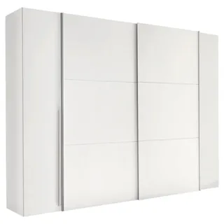 SchlafKONTOR Schwebetürenschrank Maturs 267 x 205 x 57 cm Weiß