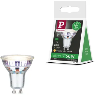 Paulmann 29192 Eco-Line Standard 230V LED Reflektor GU10 450lm 2,5W 3000K Silber Leuchtmittel