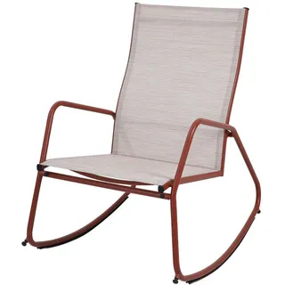 Gardenson Loungesessel , Terracotta , Metall, Textil , 68.5x97x91 cm , wetterfest, inklusive Armlehnen , Gartenmöbel, Loungemöbel, Loungesessel