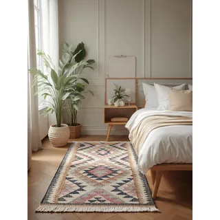 ELLE DECORATION Kelim Parsa - Bunter Traditioneller Teppich Handgewebt, Kelim, orientalisch, Boho