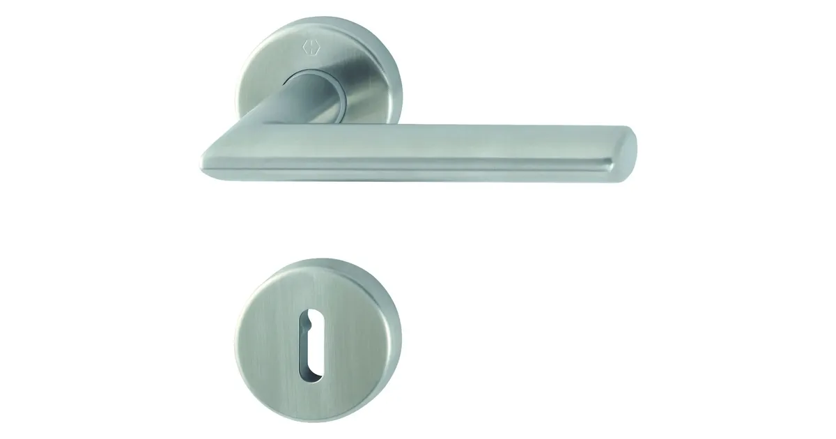 HOPPE Zimmertürdrückergarnitur 1766/3022P – Alu Messingglanz, BB, F271, NEU
