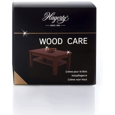 Hagerty Wood Care Holzpflege Creme 250 ml I Effektives Holzpflegemittel mit Holzessenzen aus Teakholz I Holzreiniger für Skulpturen Rahmen Möbelpflege I Reinigung für alle Holzarten inkl. Schwamm