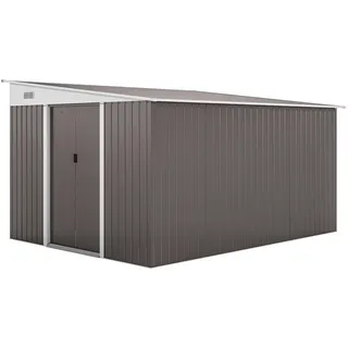 Outsunny Gerätehaus Stah 2,8 x 3,4 m Grau
