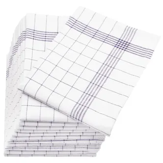 Zollner Geschirrtücher, 12er-Set, 60x80 cm, 55% Baumwolle, 45% Leinen, Grau , Textil , 60x80 cm , Oeko-Tex® Standard 100 , Heimtextilien, Geschirrtücher & Schürzen, Geschirrtücher