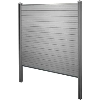 Mendler WPC Sichtschutz 195 cm grau