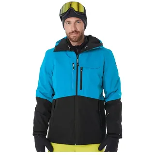 KILLTEC Skijacke KILLTEC "KSW 280 MN SKI JCKT", Herren, Gr. L, sky, Obermaterial: 100% Polyester;Futter: 100% Polyamid;Füllung: 100% Polyester, Jacken Skijacke, Wasserdichte Herrenjacke mit Schneefang und Teflon EcoEliteTM