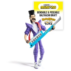 Bild The Noble Collection Minions Balthazar - Noble Toys 19cm Bendable Posable Collectible Doll Figure with Stand and Mini Accessory