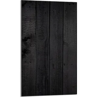 Herdabdeckplatte 30x52 Ceranfeld Abdeckung Spritzschutz Glasplatte Deko Schneidebrett, Holz Schwarz - Schwarz