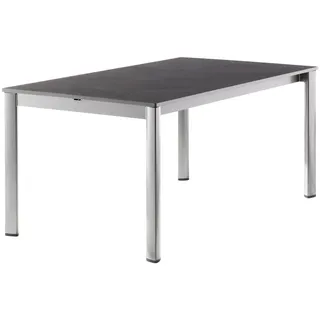 Sieger Gartentisch Sieger Vivodur Ausziehtisch 165 x 95 x 75 cm Graphit/Schieferdekor Anthrazit