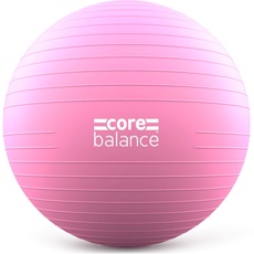 Core Balance, berstsicherer Gymnastikball - für Fitness Yoga Schwangerschaft - 55cm 65cm 75cm 85cm - inkl. Luftpumpe