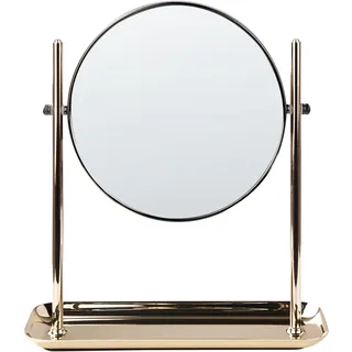Beliani Kosmetikspiegel Gold