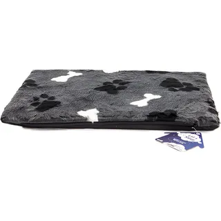 Let's Sleep Fluffy Floor Plüschkissen S Anthrazit - Grau