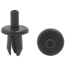 sourcing map 10Stk. Befestigung Clips 8mm Loch 16mm Kopf Kunststoffnieten Plastik Nieten für Auto Schwarz