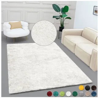 Bruno Banani Dana Teppich Kurzflorteppich 40 x 60 cm Weiß