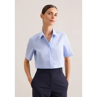 Seidensticker Hemdbluse Uni Blau XS 34