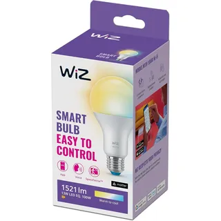 WIZ LED-Leuchtmittel Birnenform A67 E27 13W warmweiß bis kaltweiß smart CCT
