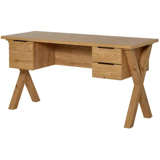 Jahnke Schreibtisch »X-CLUB D 15« 1 Stk. tlg. große Arbeitsfläche, stabiles X-Gestell, Stauraum, Breite ca. 146 cm