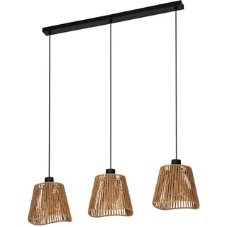 EGLO Lavister 3-flg. 91 cm geschwungen schwarz