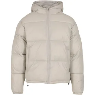 Urban Classics Herren Winterjacke Shiny Puffer Jacket, glänzende Steppjacke mit Reißverschluss, warme Daunenjacke mit Kapuze, Größen S - 5XL