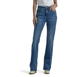 Lee Damen Petite Ultra Lux Comfort with Flex Motion Bootcut Jeans, Indigo-Facett