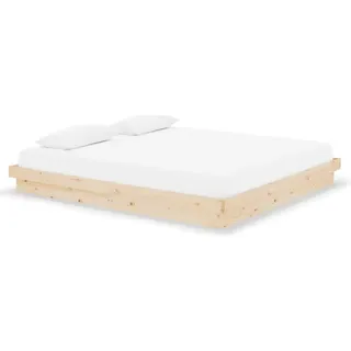 vidaXL Massivholzbett 180x200 cm - Braun