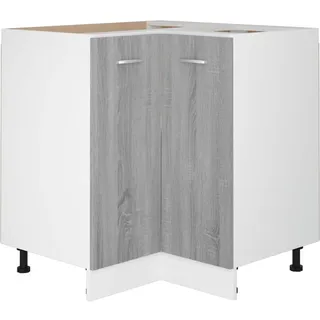 vidaXL Unterschrank Küchenschrank Lyon 75,5 x 75,5 x 81,5 cm Grau
