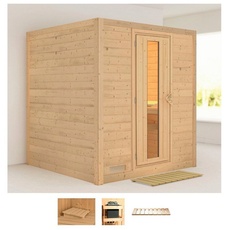 Bild von Sauna »Menja«, (Set), ohne Ofen beige