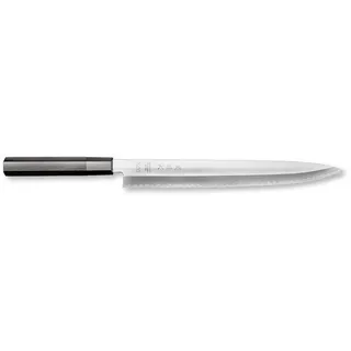 KAI Seki Magoroku KK Fischmesser 30 cm Schwarz Pakkaholzgriff rostfreier Carbonstahl