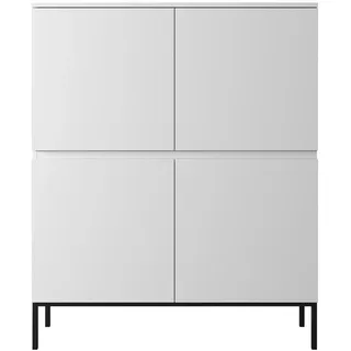 Selsey Highboard weiß - Maße cm B: 100 H: 122