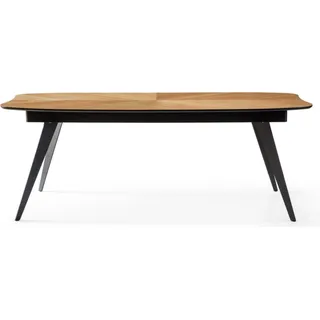 Designertisch Speisetisch Esstisch Ausziehtisch Küchentisch Tafel Familientisch - Braun