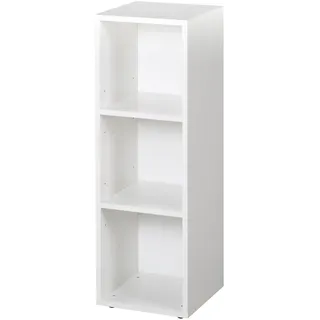 roba Seitenregal, Regal für Babyzimmer, Standregal für Kinderzimmer, weiß, Holz