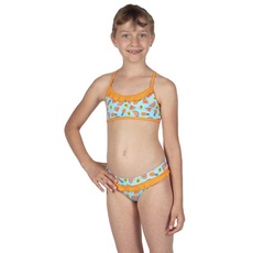 Fashy Mädchen Bikini-Set, hellblau/orange, 92