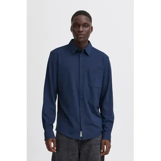 Blend Langarmhemd »BHALO JERSEY SHIRT - NOOS«, blau