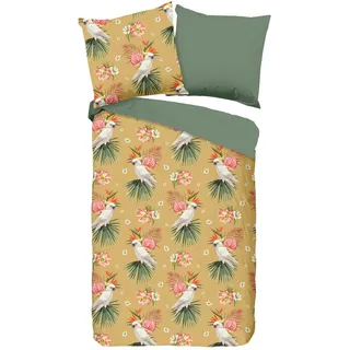 Muller Textiles Pure Bettwäsche Kakatoe + ocker