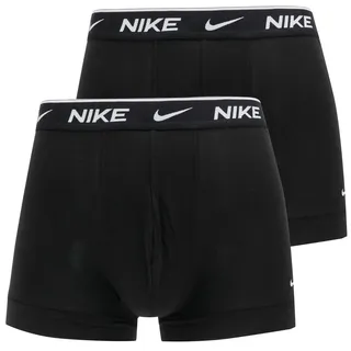Nike Herren Everyday Cotton Stretch Trunks 2Pk, black M