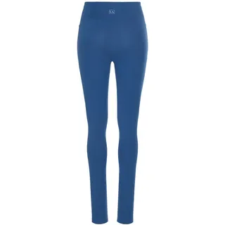 LASCANA LASCANA, Leggings mit breitem Bündchen, blau